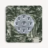 Fornasetti Specchi Di Design^Cornice Con Specchio Bubbles Giardino Settecentesco Verde/Avorio
