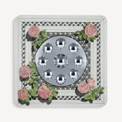 Fornasetti Specchi Di Design^Cornice Con Specchio Bubbles Musciarabia Con Rose Multicolore