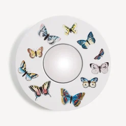Fornasetti Specchi Di Design^Cornice Con Specchio Convesso Farfalle Multicolore