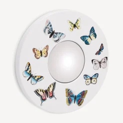 Fornasetti Specchi Di Design^Cornice Con Specchio Convesso Farfalle Multicolore