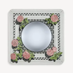Fornasetti Specchi Di Design^Cornice Con Specchio Convesso Musciarabia Multicolore