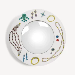 Fornasetti Specchi Di Design^Cornice Con Specchio Convesso Gioielli Multicolore