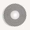 Fornasetti Specchi Di Design^Cornice Con Specchio Convesso Egocentrismo Bianco Nero
