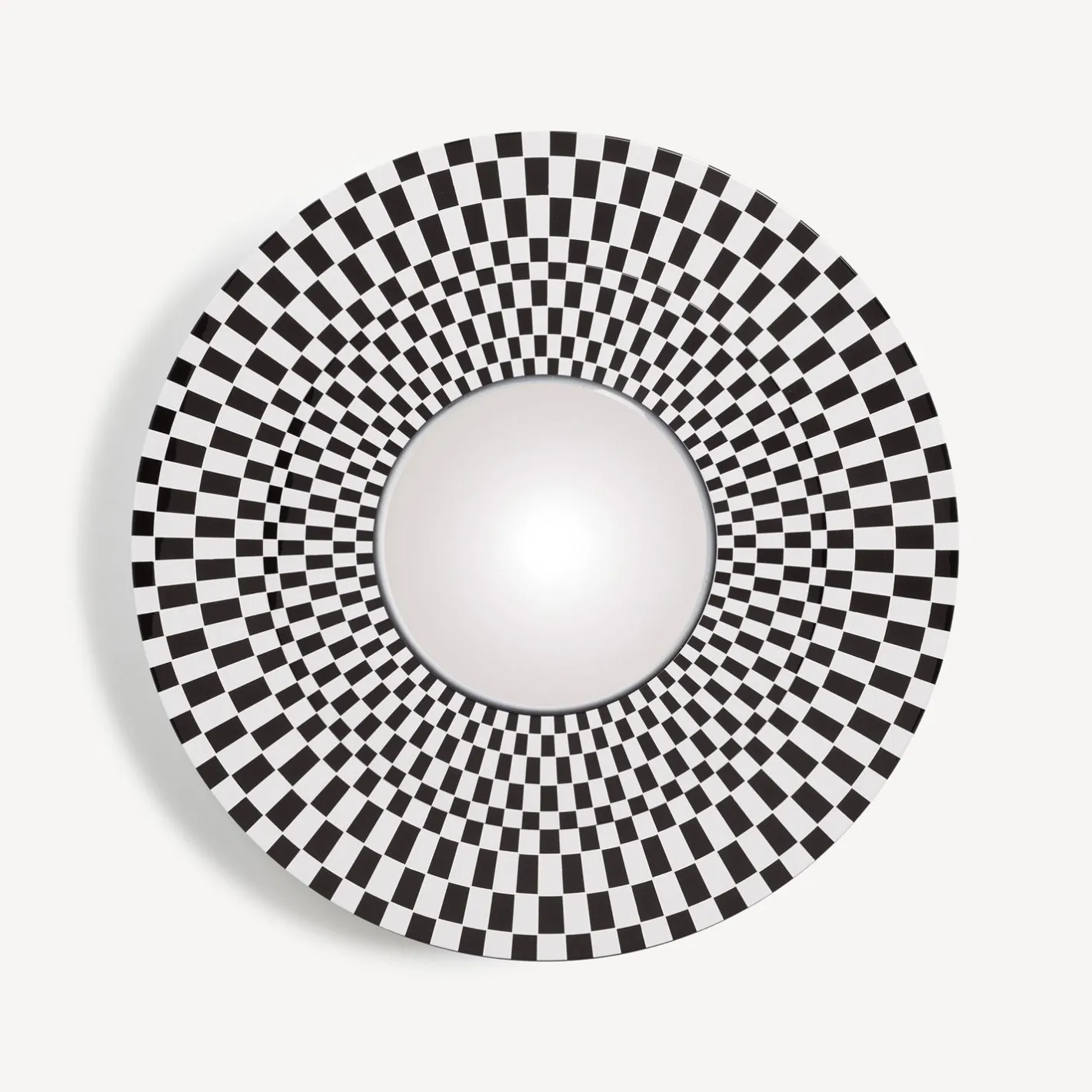 Fornasetti Specchi Di Design^Cornice Con Specchio Convesso Egocentrismo Bianco Nero