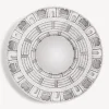 Fornasetti Specchi Di Design^Cornice Con Specchio Convesso Architettura Bianco Nero