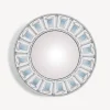 Fornasetti Specchi Di Design^Cornice Con Specchio Convesso Architettura Celeste Bianco/Nero/Blu