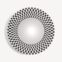 Fornasetti Specchi Di Design^Cornice Con Specchio Convesso Egocentrismo Bianco Nero