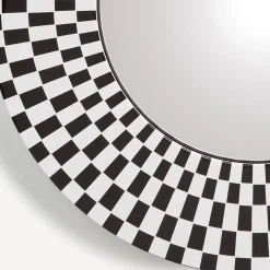 Fornasetti Specchi Di Design^Cornice Con Specchio Convesso Egocentrismo Bianco Nero