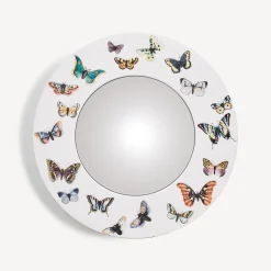 Fornasetti Specchi Di Design^Cornice Con Specchio Convesso Farfalle Multicolore