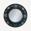 Fornasetti Specchi Di Design^Cornice Con Specchio Piano Giro Di Conchiglie Argento/Blu