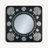 Fornasetti Specchi Di Design^Cornice Con Specchio Piano Giro Di Conchiglie Argento/Blu