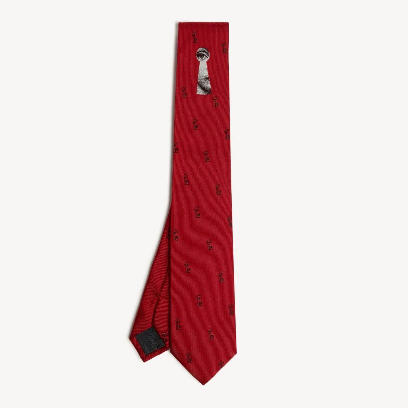 Fornasetti Cravatte^Cravatta Serratura Rosso