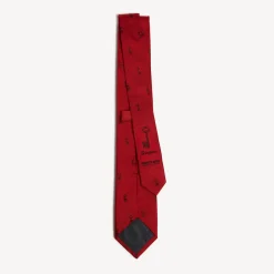 Fornasetti Cravatte^Cravatta Serratura Rosso