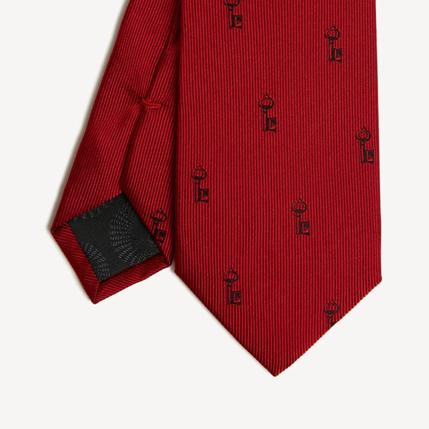 Fornasetti Cravatte^Cravatta Serratura Rosso