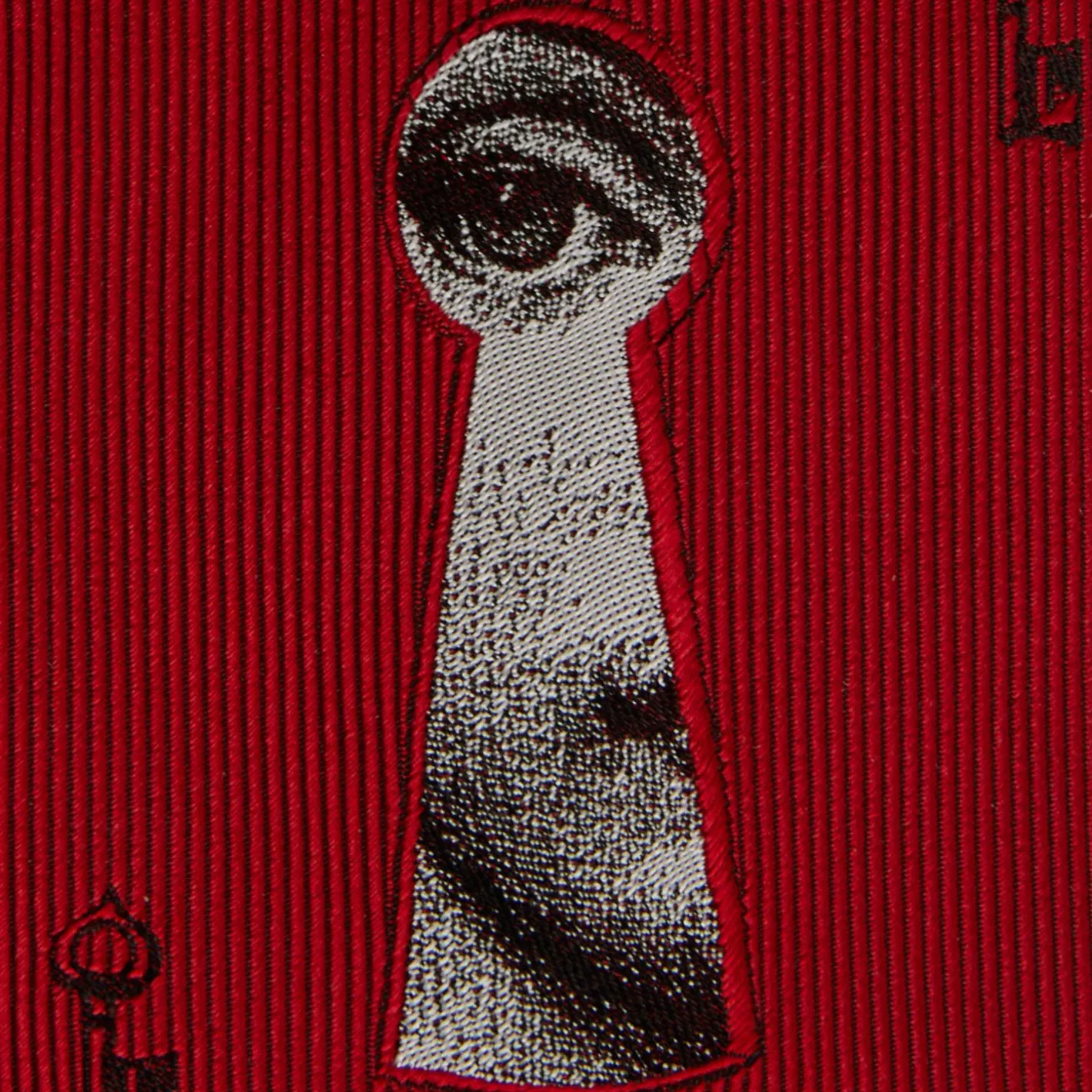 Fornasetti Cravatte^Cravatta Serratura Rosso