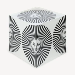 Fornasetti Armadietti^Cubo Con Cassetto Sole Raggiante Bianco Nero