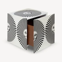 Fornasetti Armadietti^Cubo Con Cassetto Sole Raggiante Bianco Nero