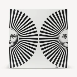 Fornasetti Armadietti^Cubo Con Cassetto Sole Raggiante Bianco Nero
