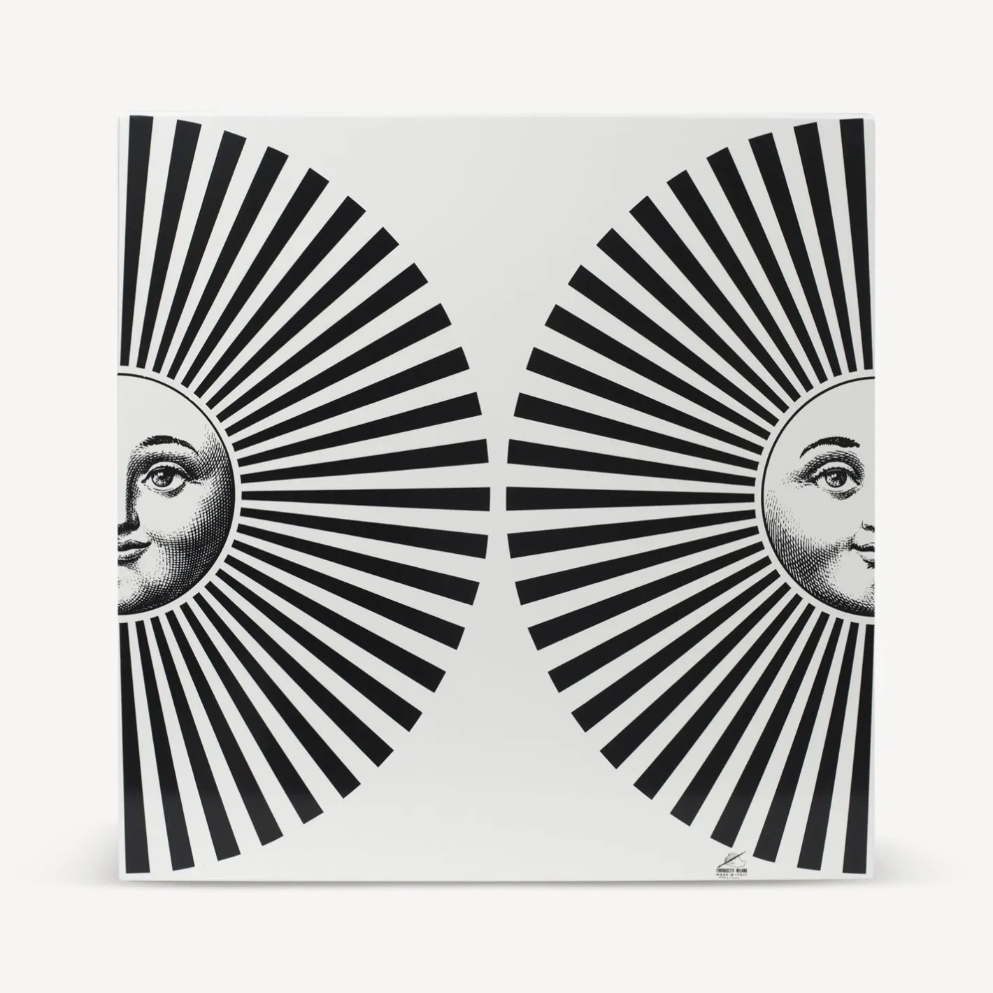 Fornasetti Armadietti^Cubo Con Cassetto Sole Raggiante Bianco Nero