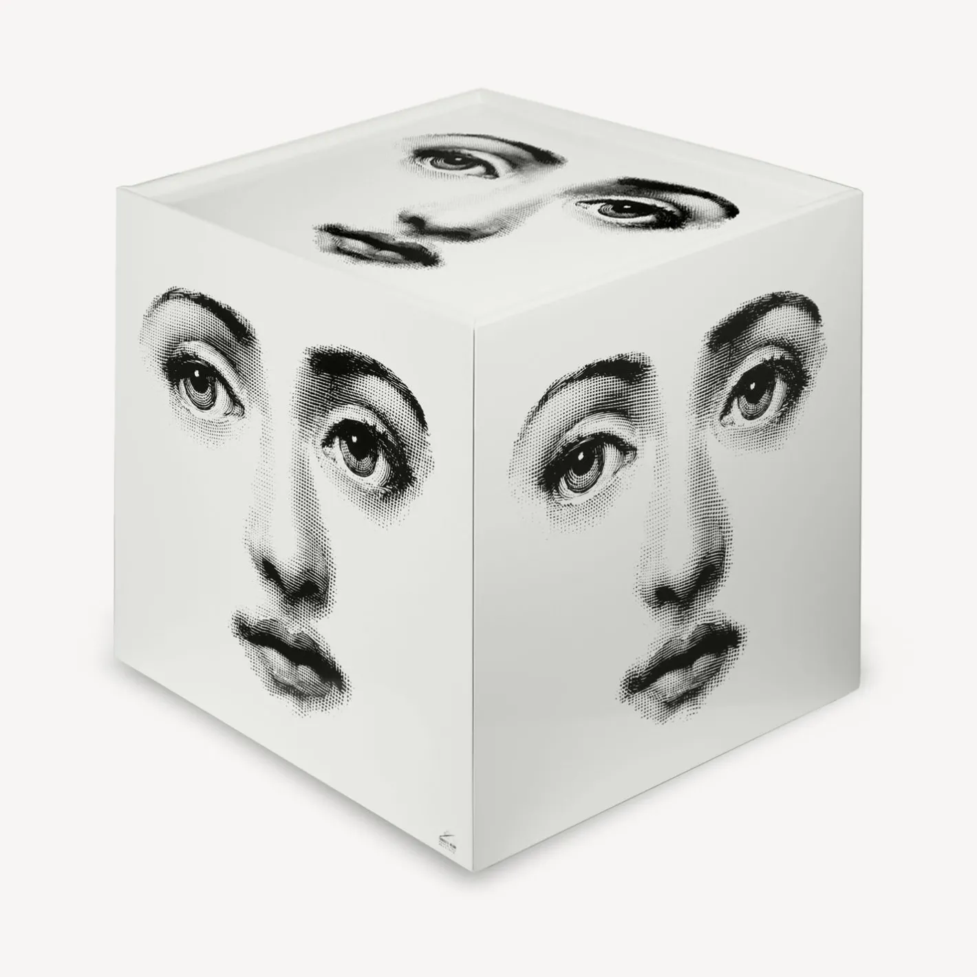 Fornasetti Armadietti^Cubo Con Cassetto Viso Bianco Nero