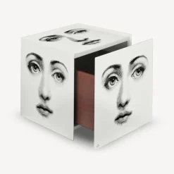 Fornasetti Armadietti^Cubo Con Cassetto Viso Bianco Nero