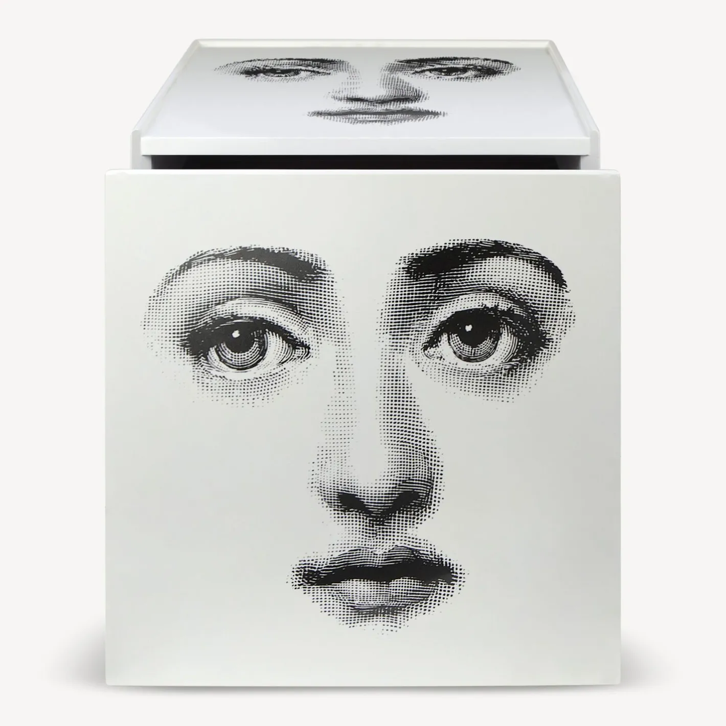 Fornasetti Armadietti^Cubo Con Cassetto Viso Bianco Nero