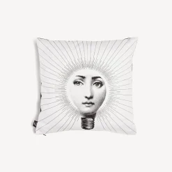 Fornasetti Cuscini^Cuscino Abbaglio Bianco Nero