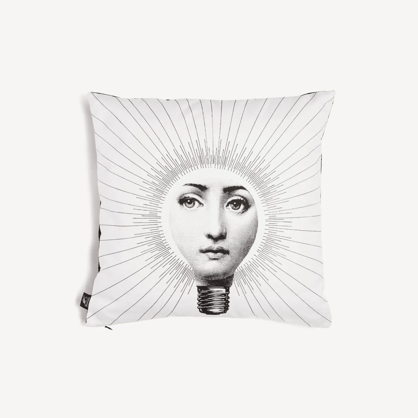 Fornasetti Cuscini^Cuscino Abbaglio Bianco Nero