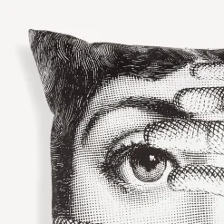 Fornasetti Cuscini^Cuscino Abbaglio Bianco Nero