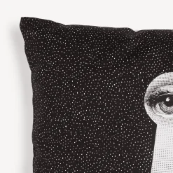 Fornasetti Cuscini^Cuscino Chiave E Serratura Bianco Nero