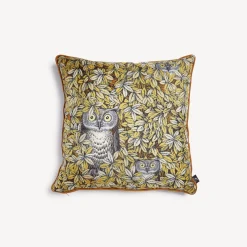 Fornasetti Cuscini^Cuscino Civetta Multicolore