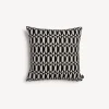 Fornasetti Cuscini^Cuscino Da Esterno Losanghe Bianco Nero