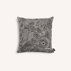 Fornasetti Cuscini^Cuscino Da Esterno Malachite Bianco Nero