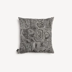 Fornasetti Cuscini^Cuscino Da Esterno Malachite Bianco Nero
