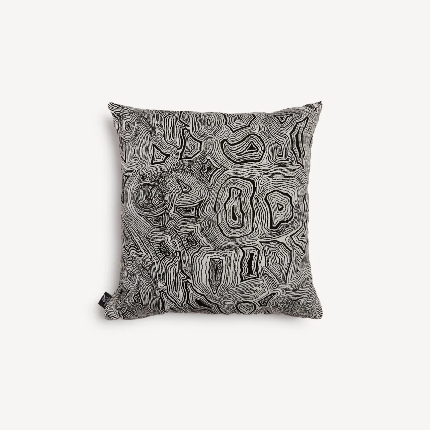 Fornasetti Cuscini^Cuscino Da Esterno Malachite Bianco Nero