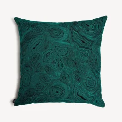 Fornasetti Cuscini^Cuscino Da Esterno Malachite Verde/Nero