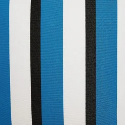 Fornasetti Cuscini^Cuscino Da Esterno Rigato Turchese/Bianco/Nero