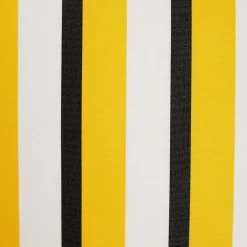 Fornasetti Cuscini^Cuscino Da Esterno Rigato Giallo/Bianco/Nero