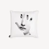 Fornasetti Cuscini^Cuscino Mano Bianco Nero