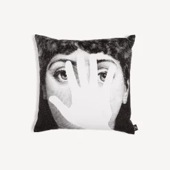 Fornasetti Cuscini^Cuscino Mano Bianco Nero