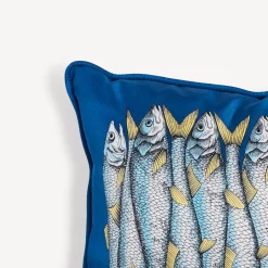 Fornasetti Cuscini^Cuscino Sardina Multicolore
