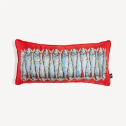 Fornasetti Cuscini^Cuscino Sardina Multicolore