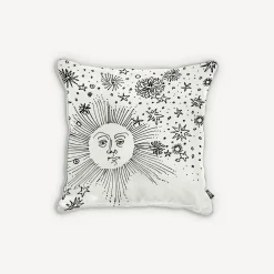 Fornasetti Cuscini^Cuscino Solamente Bianco Nero