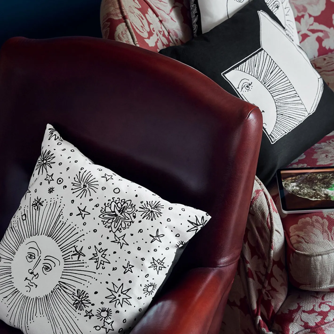 Fornasetti Cuscini^Cuscino Solamente Bianco Nero