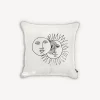 Fornasetti Cuscini^Cuscino Solitudine Bianco Nero