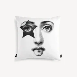 Fornasetti Cuscini^Cuscino Tema E Variazioni N.381 Bianco Nero