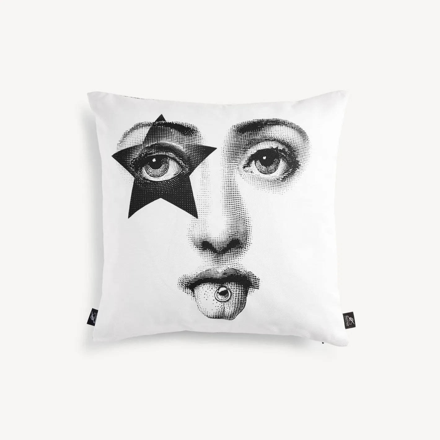 Fornasetti Cuscini^Cuscino Tema E Variazioni N.381 Bianco Nero