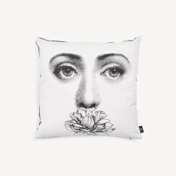 Fornasetti Cuscini^Cuscino Tema E Variazioni N. 393 Bianco Nero
