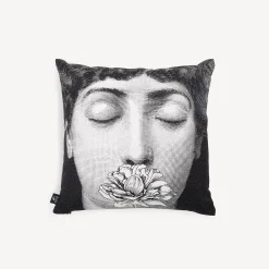 Fornasetti Cuscini^Cuscino Tema E Variazioni N. 393 Bianco Nero