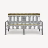 Fornasetti Salotti^Divano Da Esterno Facciata Quattrocentesca Bianco/Nero/Giallo
